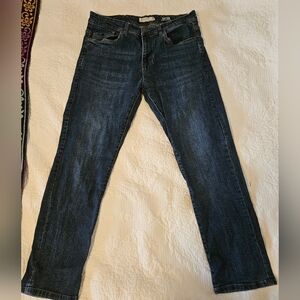 English Laundry Jeans Mens 34x30 Blue Dark Wash Sutton Stretch Slim Straight